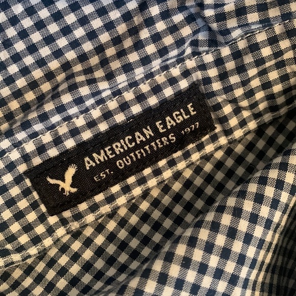 American Eagle Seriously Soft Classic Fit Collared Button Down Shirt Men’s XS - Picture 8 of 13